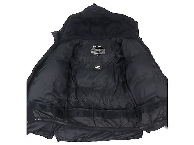 Autre Marque DENHAM MINOTAUR Nylon-Daunenjacke Schwarz - Ansicht 3