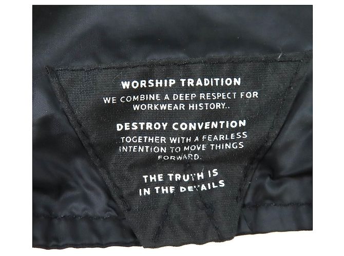 Autre Marque DENHAM MINOTAUR Nylon-Daunenjacke Schwarz - Ansicht 8