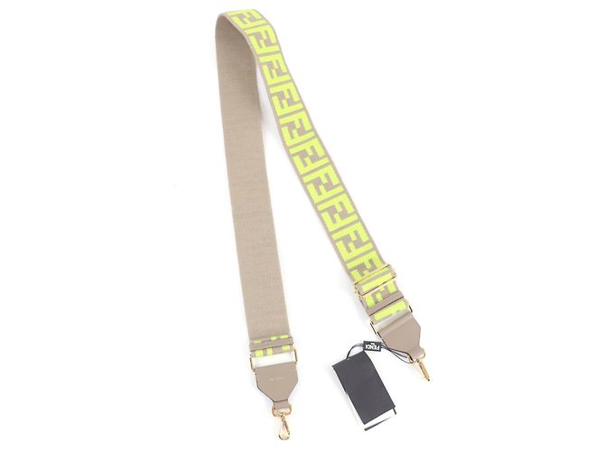 Fendi Zucca Pattern Canvas Shoulder Strap Beige - view 2