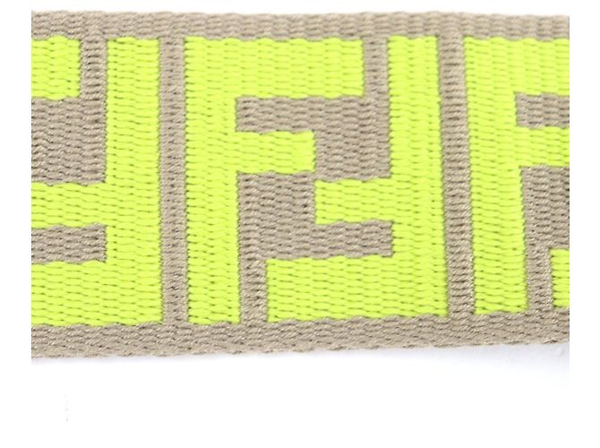 Fendi Zucca Pattern Canvas Shoulder Strap Beige - view 5