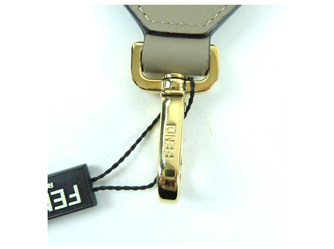 Fendi Zucca Pattern Canvas Shoulder Strap Beige - view 7