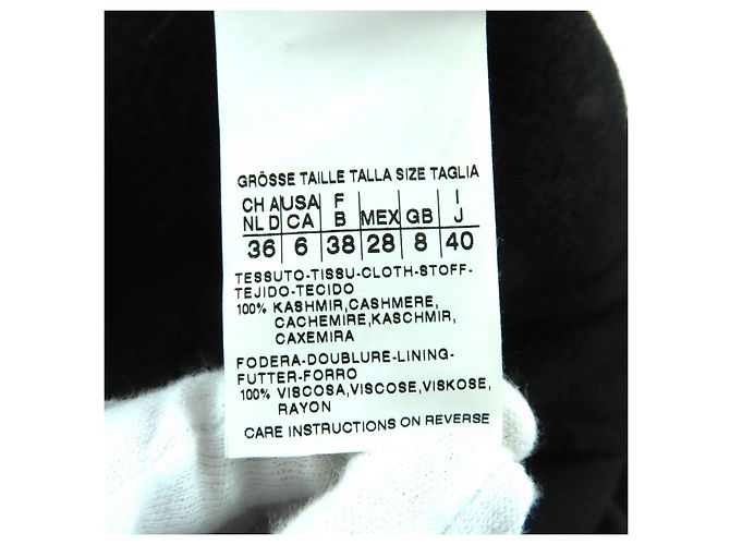 Casaco de cashmere Max Mara Cucito A Mano Preto - vista 7