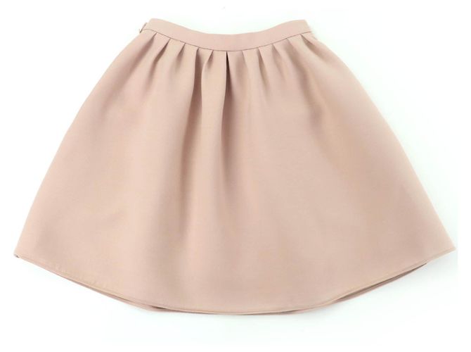 Autre Marque Falda de lana y seda Christian Dior Rosa - vista 2