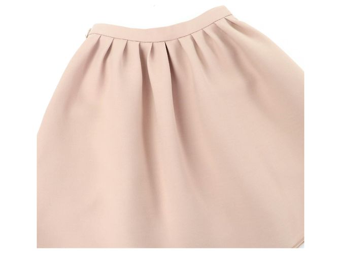 Autre Marque Falda de lana y seda Christian Dior Rosa - vista 5