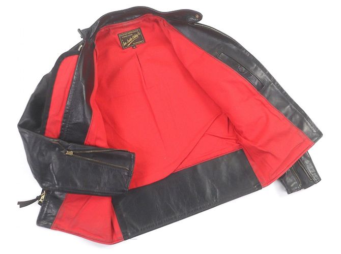 Autre Marque AERO LEATHER Board Racer Horsehide Jacket Black - view 3