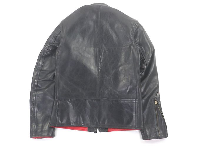 Autre Marque AERO LEATHER Board Racer Horsehide Jacket Black - view 4
