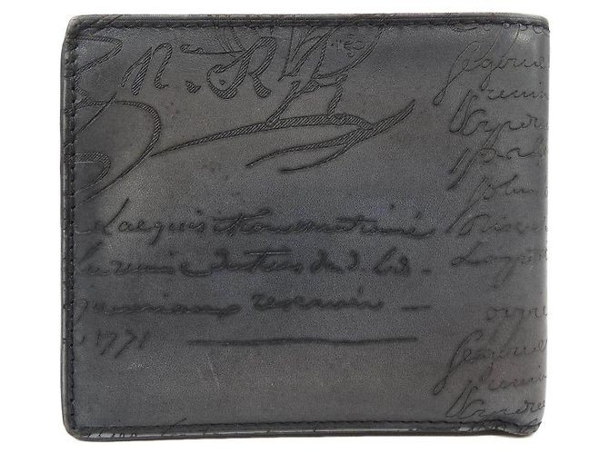 Cartera de cuero Berluti Makore Scritto Castaño - vista 2