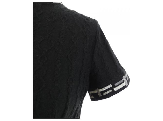 Hermès Hermes Dors Les Boucles in misto cashmere Nero - vista 7