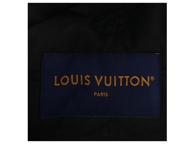 Louis Vuitton Jeansjacke mit Waschbärfell Schwarz - Ansicht 4