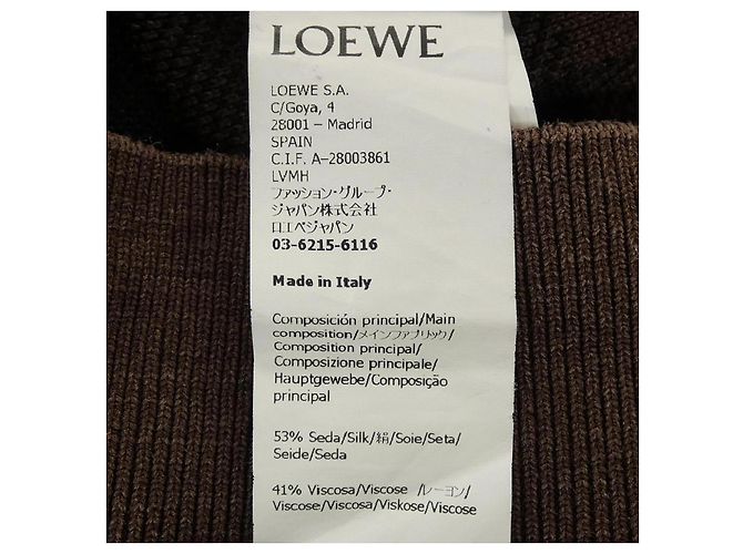 Top in maglia Loewe Nero Marrone - vista 3