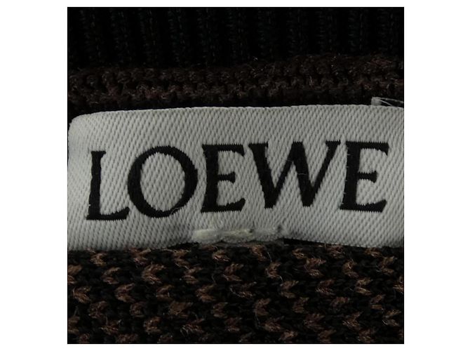 Top in maglia Loewe Nero Marrone - vista 5