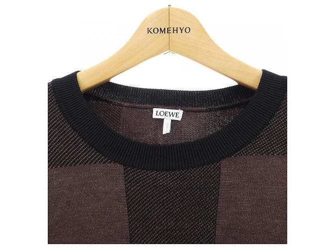 Top in maglia Loewe Nero Marrone - vista 6