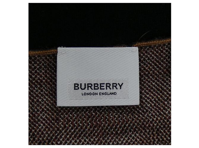 Burberry 8050766 Cárdigan de lana Castaño Negro Roja - vista 5