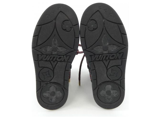 Stivaletti con plateau SKI PLATFORM Louis Vuitton Stivaletti in shearling Nero - vista 4