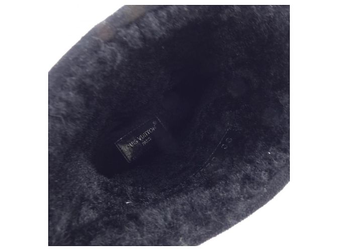 Stivaletti con plateau SKI PLATFORM Louis Vuitton Stivaletti in shearling Nero - vista 6