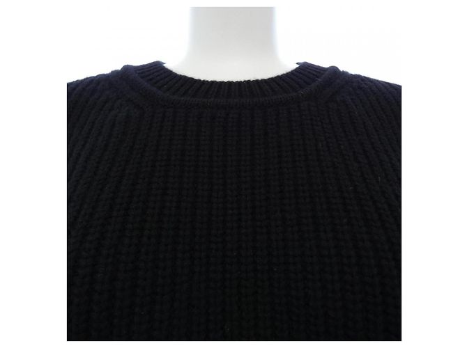 Hermès Canadian Button Cashmere Knit 36 Nero - vista 5