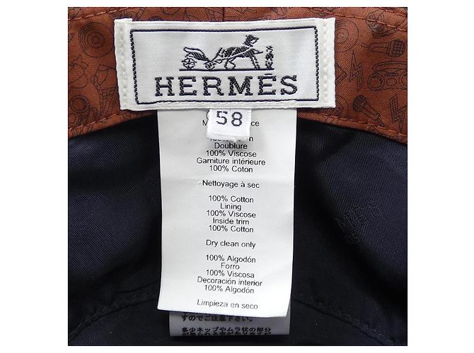 Hermès LOVE MUSIC H222053N Hut Blau Marineblau - Ansicht 3