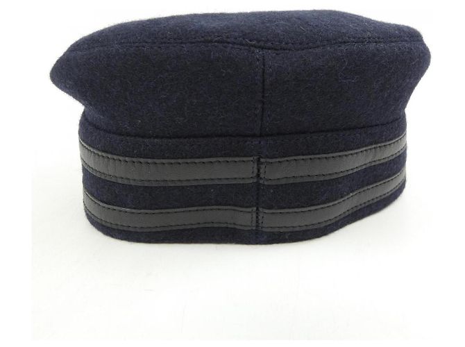 Hermès Cappello Hermes SAINT MALO Blu Blu navy - vista 4