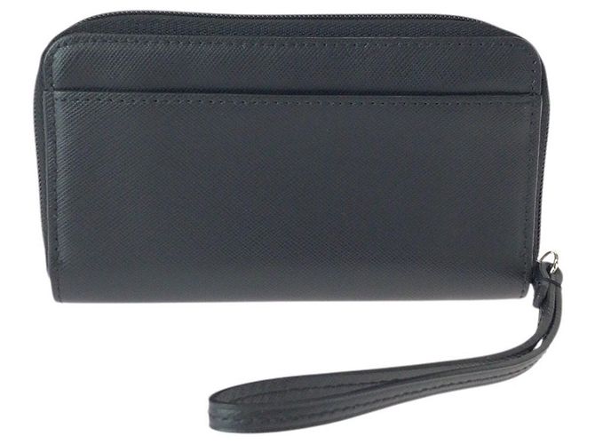 Portamonete in pelle Coach Nero - vista 2