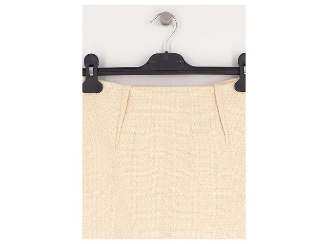 Autre Marque Minifalda de lana beige CLEA - vista 3