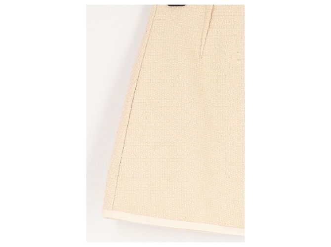 Autre Marque Minifalda de lana beige CLEA - vista 4