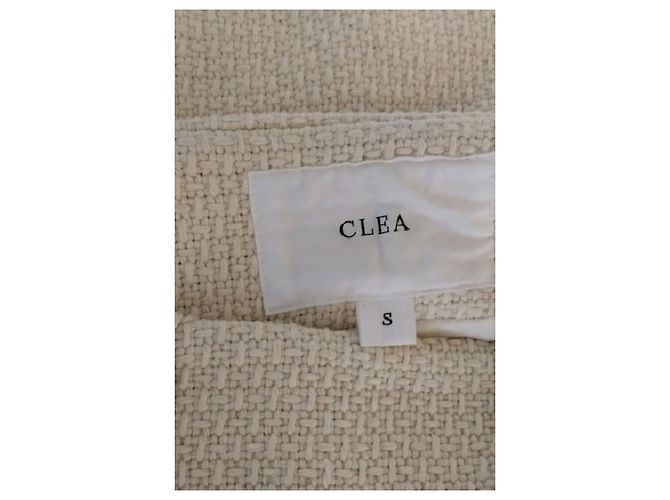 Autre Marque Minifalda de lana beige CLEA - vista 5