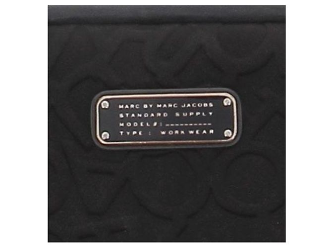 Marc Jacobs Capa para computador preta em relevo Preto - vista 3