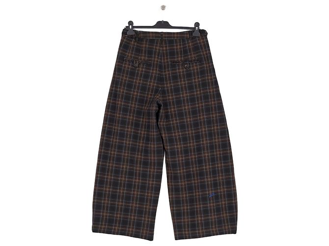 Autre Marque Pantalones anchos de cuadros Negro - vista 2