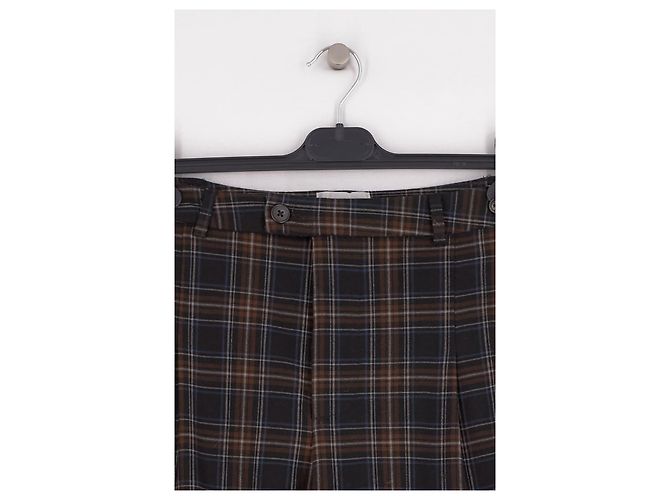 Autre Marque Pantalones anchos de cuadros Negro - vista 3