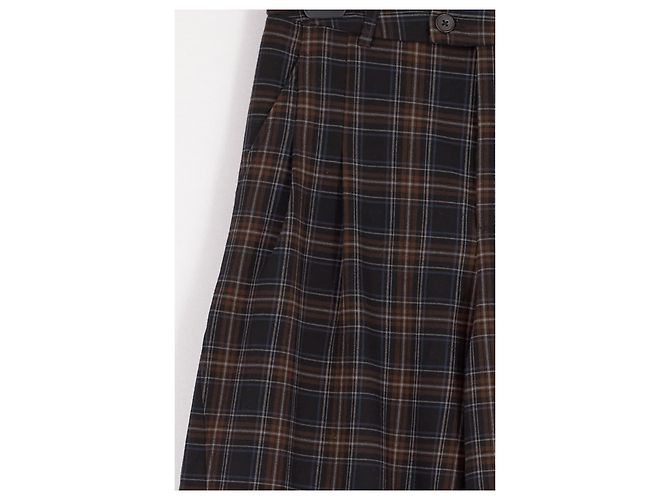 Autre Marque Pantalones anchos de cuadros Negro - vista 4