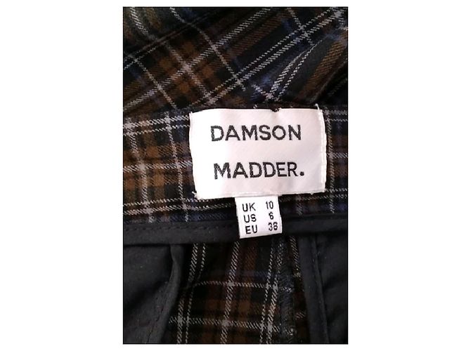 Autre Marque Pantalones anchos de cuadros Negro - vista 5