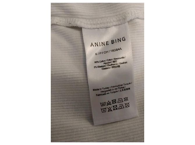 Anine Bing Baumwoll Top Weiß - Ansicht 8