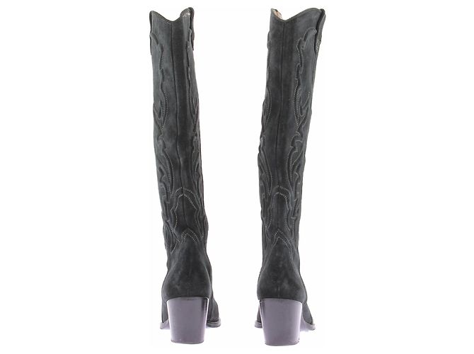 Maje Botas Santiags em camurça cinza - vista 7