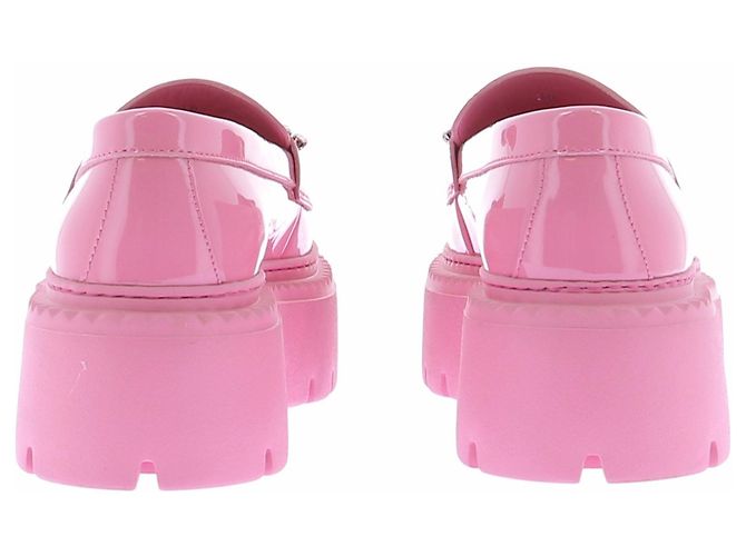 Jimmy Choo Mocasines rosas "Bryer" de cuero charol - vista 7