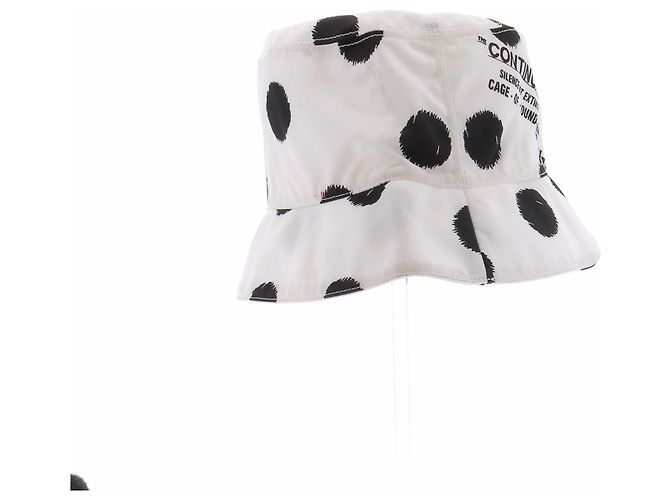 Prada Cappello bianco a pois neri - vista 5