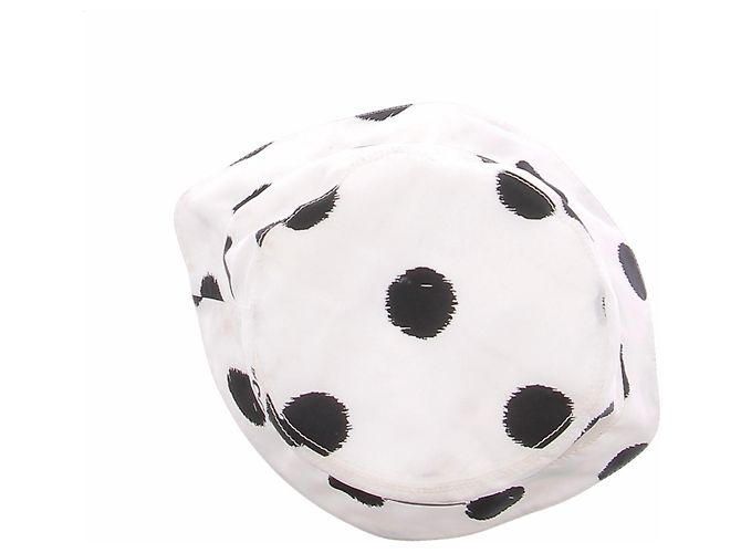 Prada Cappello bianco a pois neri - vista 6