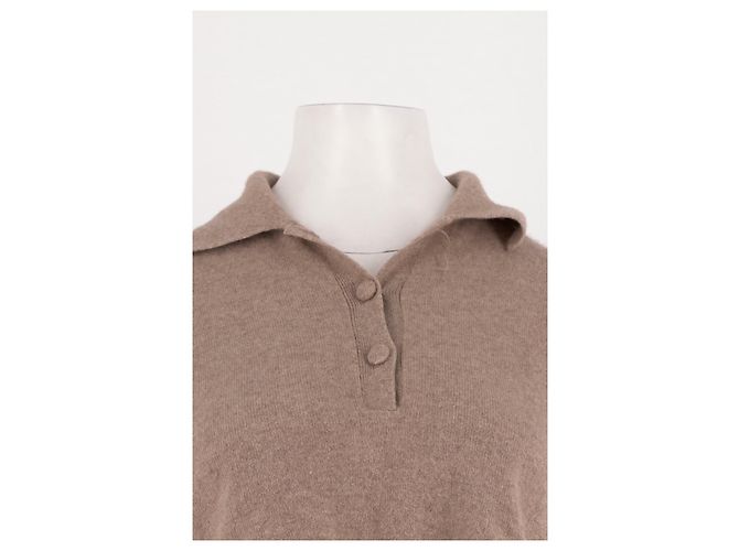 Autre Marque ALEXANDRA GOLOVANOFF Kaschmir Top Beige - Ansicht 3