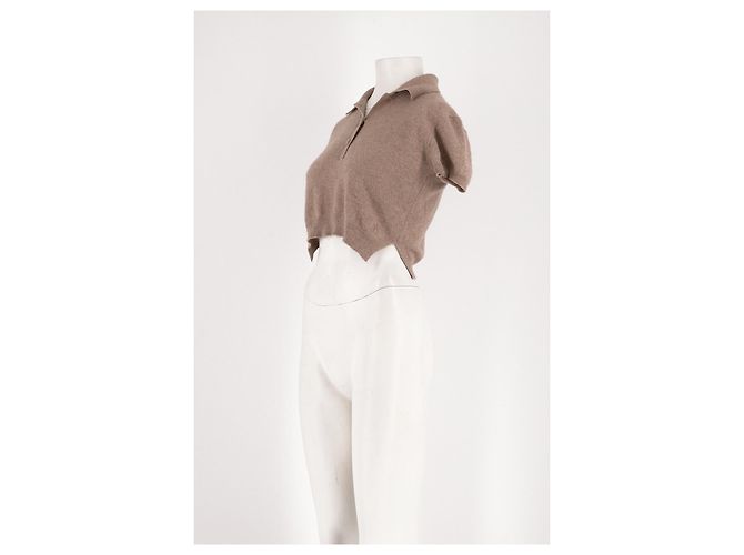 Autre Marque ALEXANDRA GOLOVANOFF Kaschmir Top Beige - Ansicht 5