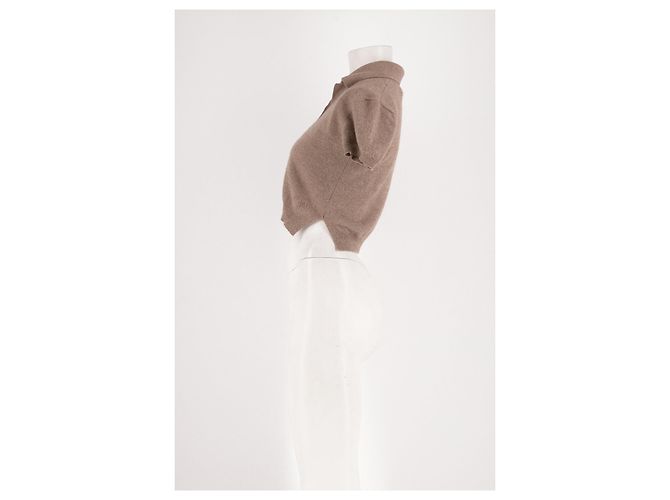 Autre Marque ALEXANDRA GOLOVANOFF Kaschmir Top Beige - Ansicht 6