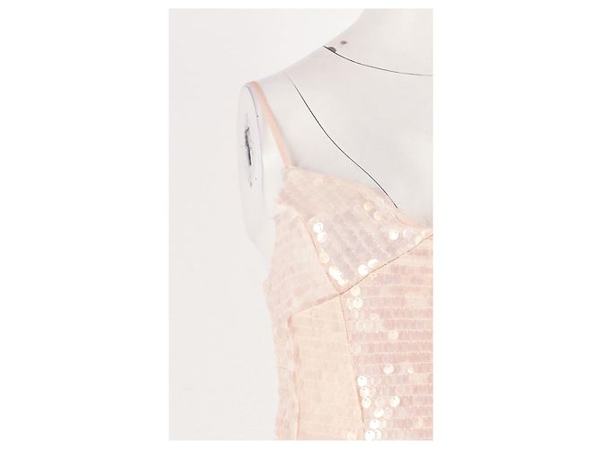Vestido curto rosa Leslie Amon - vista 4