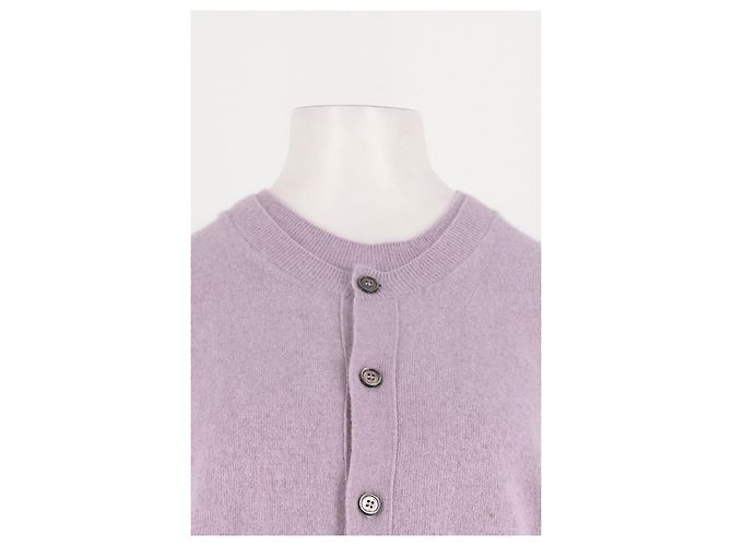Autre Marque Cardigã de lã roxa Roxo - vista 3