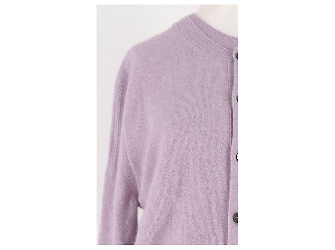 Autre Marque Cardigã de lã roxa Roxo - vista 4