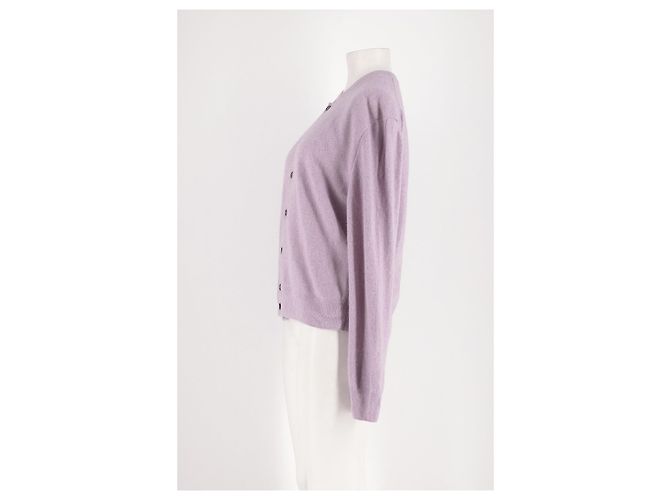 Autre Marque Cardigã de lã roxa Roxo - vista 6