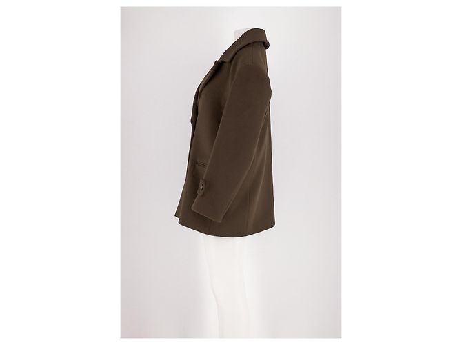 Autre Marque Abrigo de lana marrón THE FRANKIE SHOP Castaño - vista 5