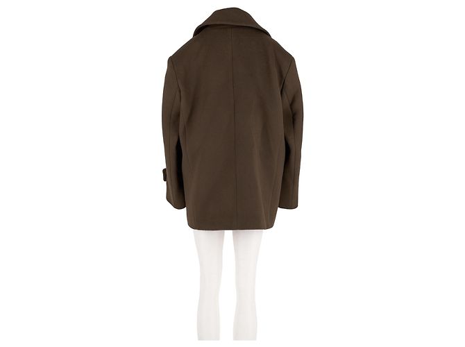 Autre Marque Abrigo de lana marrón THE FRANKIE SHOP Castaño - vista 6