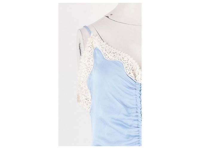 Vestido largo azul Sandro de viscosa - vista 3