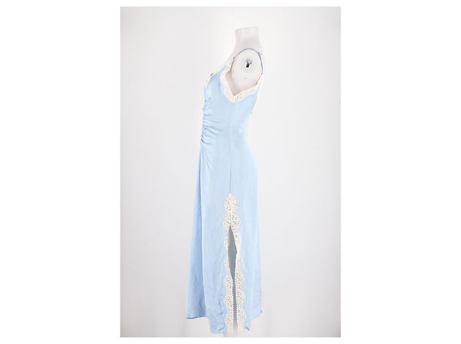 Vestido largo azul Sandro de viscosa - vista 5