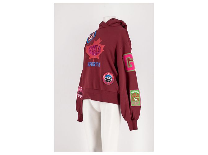 Camisola oversized bordô Goldbergh Bordeaux - vista 4