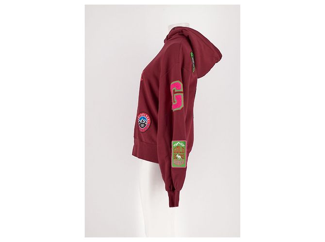 Camisola oversized bordô Goldbergh Bordeaux - vista 5
