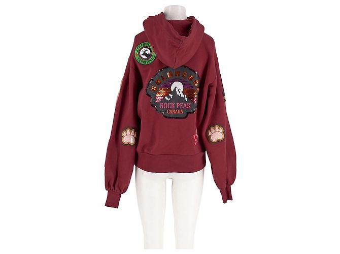 Camisola oversized bordô Goldbergh Bordeaux - vista 6